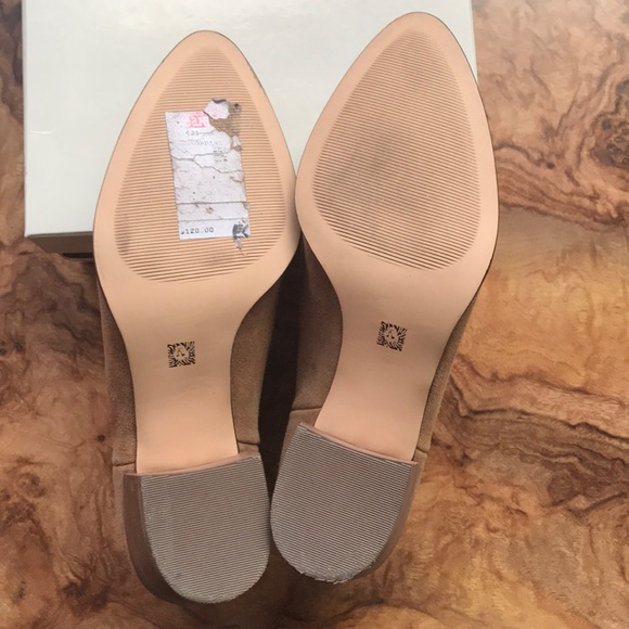 Anne Klein Brown Suede Ankle Boots Block Heel 10M - Picture 5 of 5